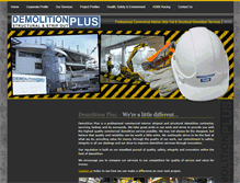 Tablet Screenshot of demolitionplus.com.au